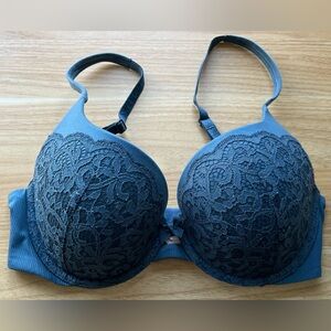 Victoria's Secret Lace Padded Bra in Teal Blue